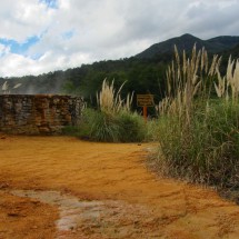 Hot springs Termas de Lahuen-co, unfortunately closed